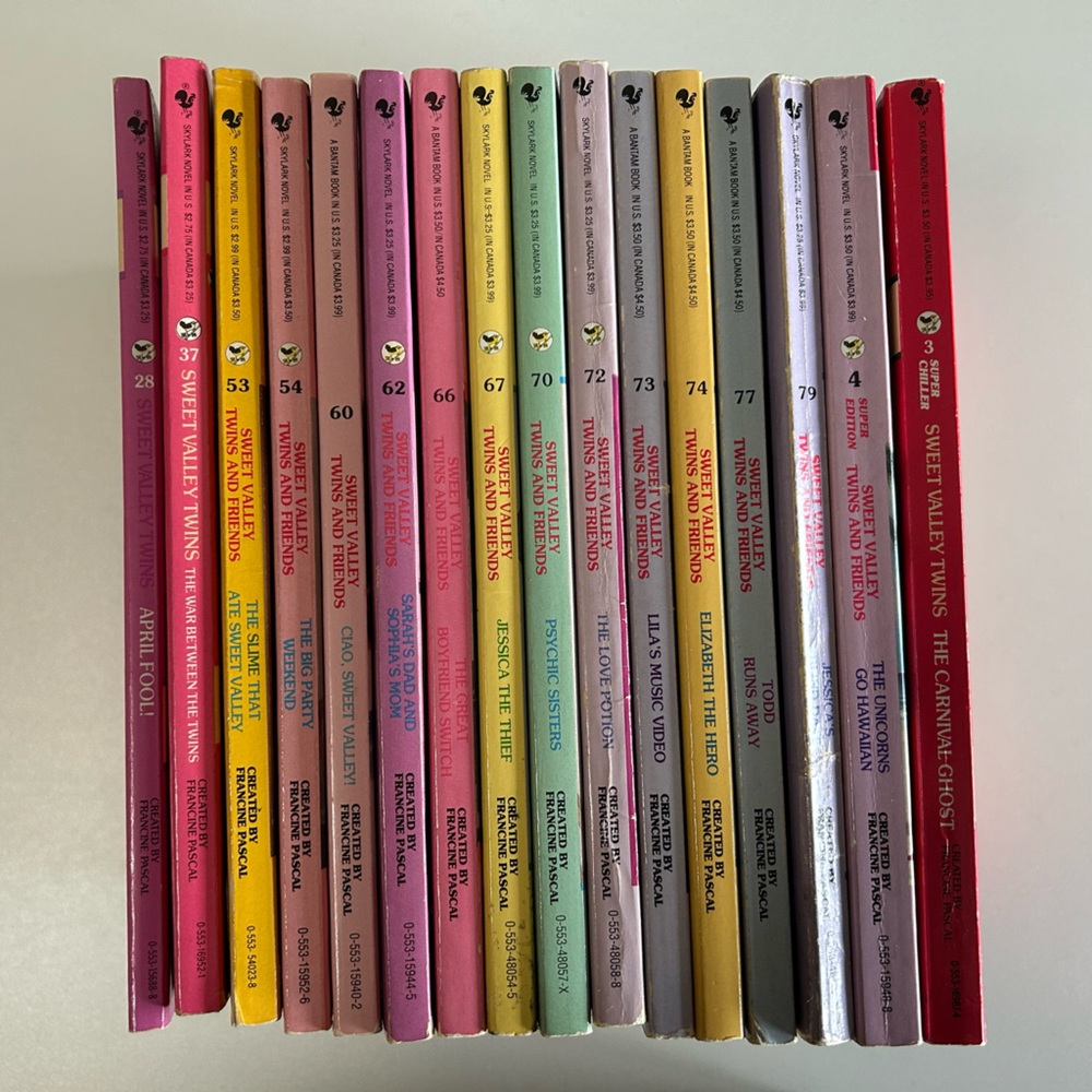 Sweet Valley Twins 28, 37, 53, 54, 60, 62, 66, 67, 70, 72-74, 77, 79, 84, 94, S4